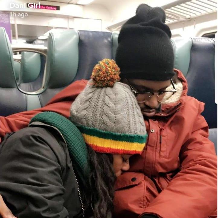 Knocked out on the train