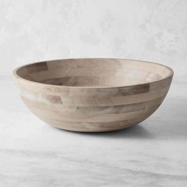 Ash Wood Salad Bowl, 18"