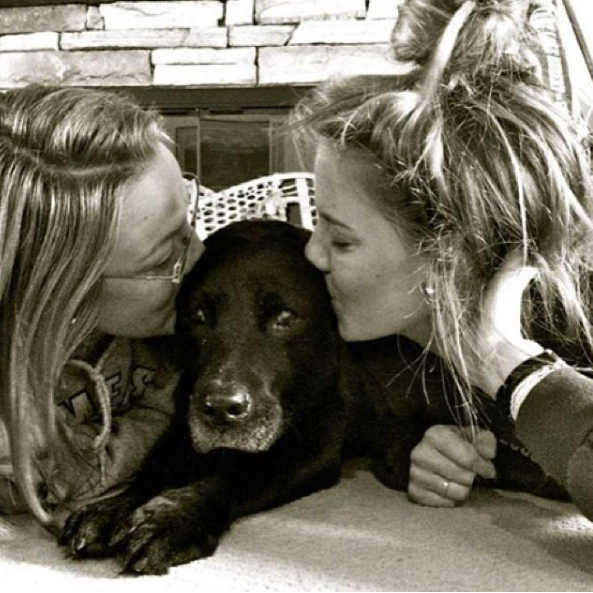 Sus and Liz with their Maggie!