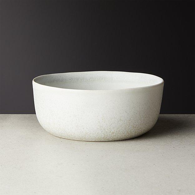 Drift Reactive Silver Grey Soup Bowl