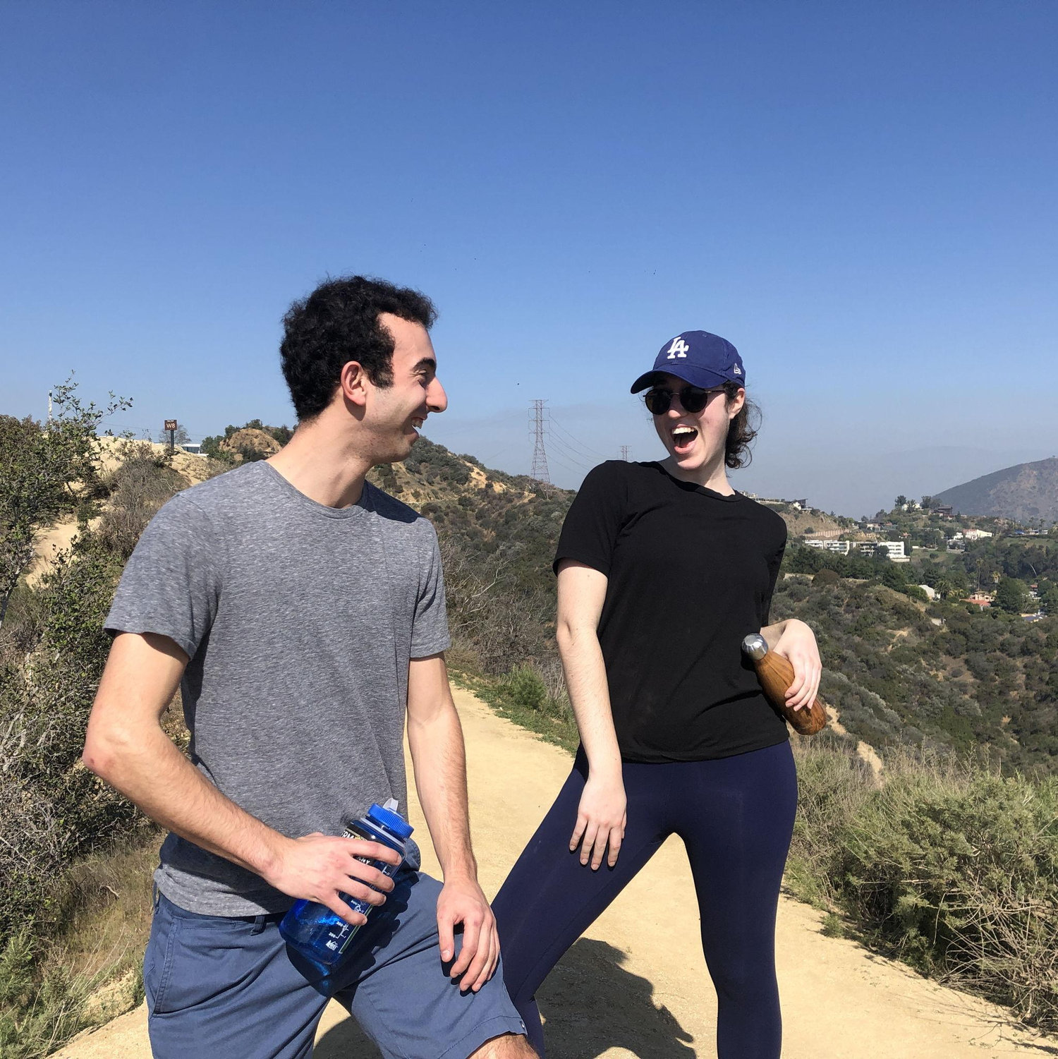 Our first photo after reconnecting in LA, three years after meeting
