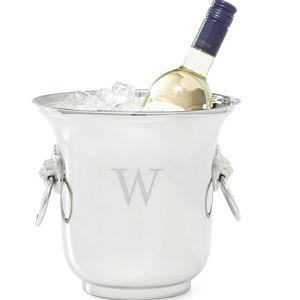 Celebration Ice Bucket with monogrammed "W"