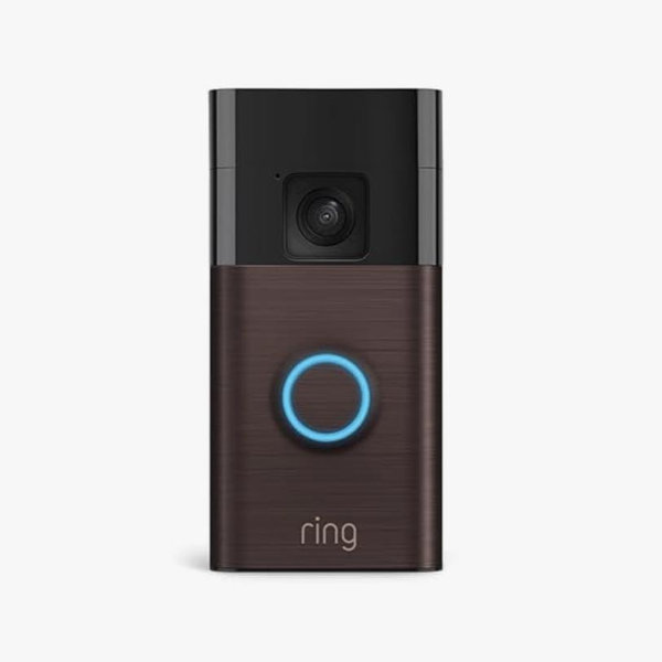 Ring Battery Doorbell, Home or business security with Head-to-Toe video, Live View with Two-Way Talk, and Motion Detection & Alerts, Venetian Bronze