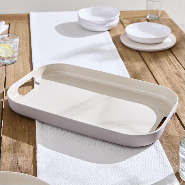 Aaron Probyn Kaloh Melamine Serveware, Tray, Charleston Gray