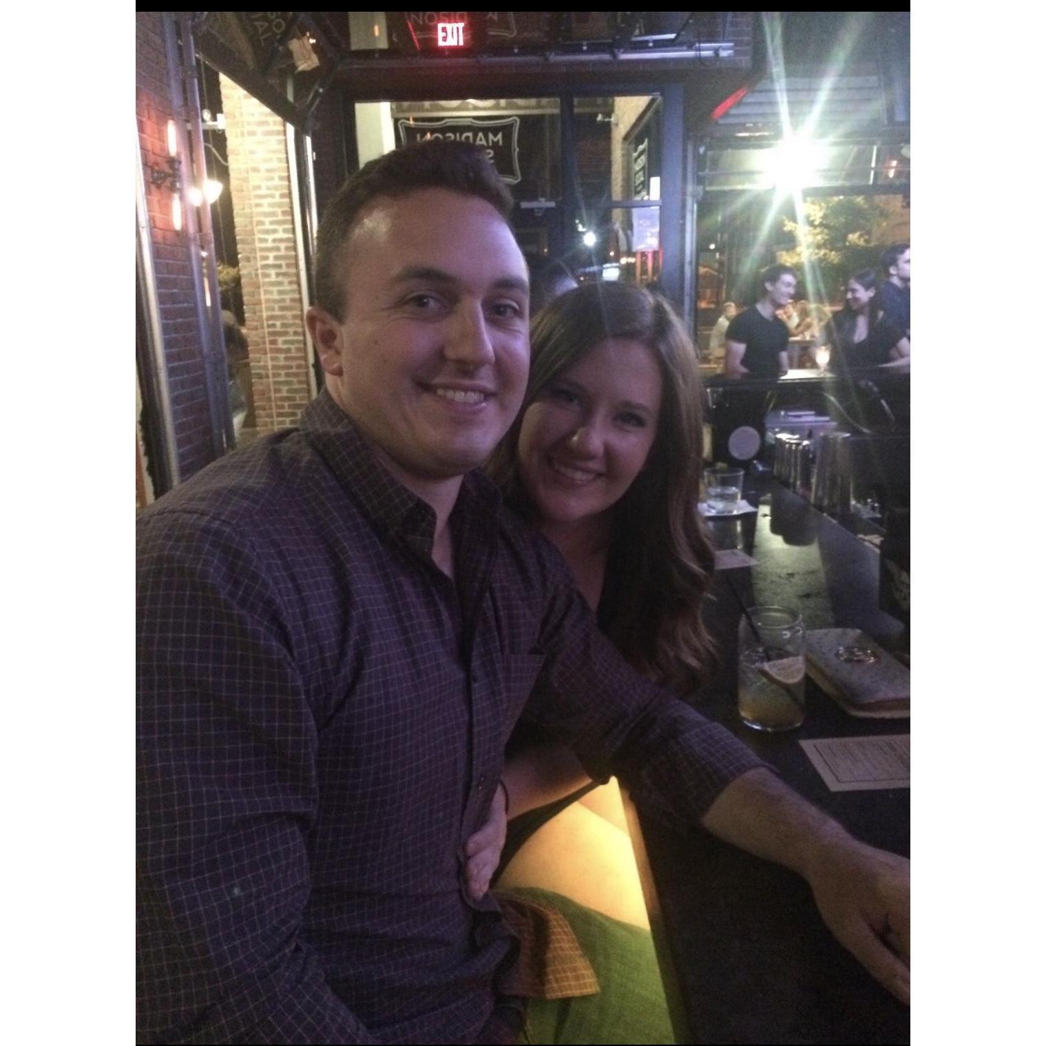 Our first picture together! -Madison Social, Tallahassee, FL