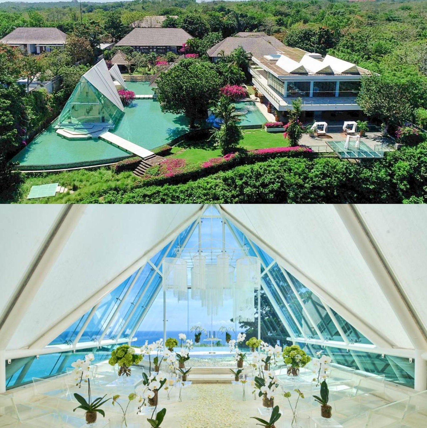 The wedding ceremony on the 25th will be held in the chapel at Tirtha Uluwatu