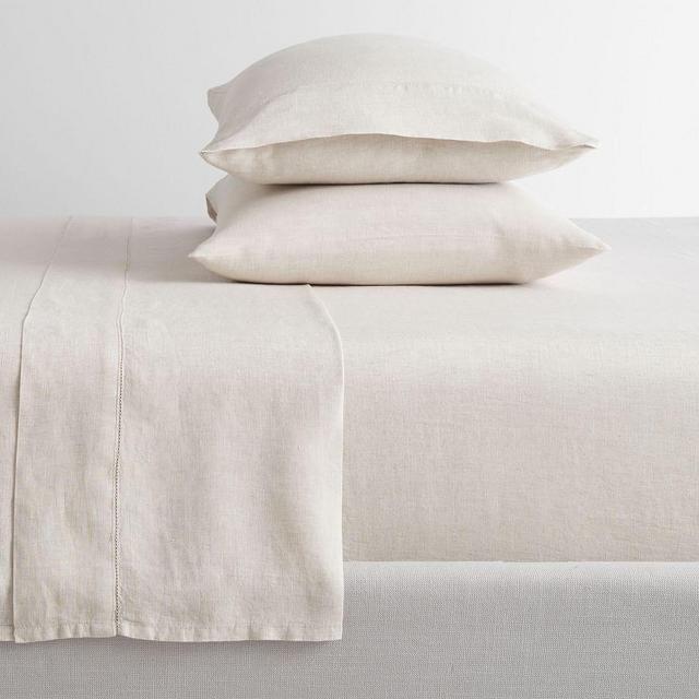 Natural Belgian Flax Linen Sheet Set, Cal. King