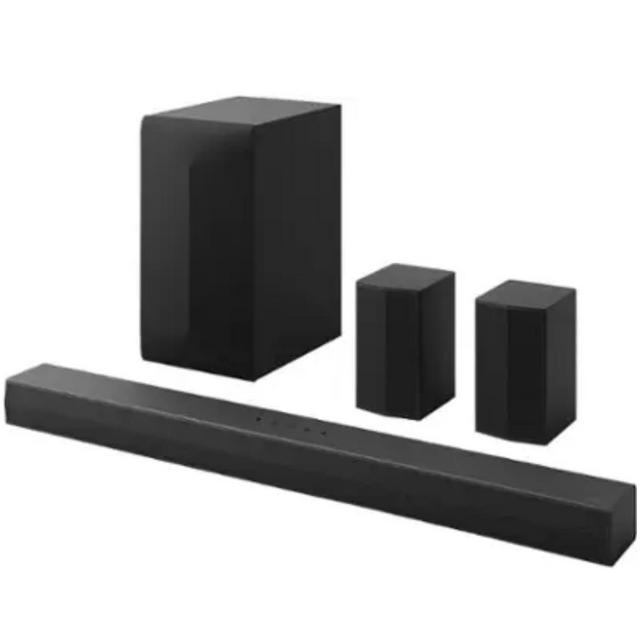 LG - 5.1-Channel S60TR Home Theater Soundbar with Wireless Subwoofer and Rear Speakers, Dolby Audio - Black