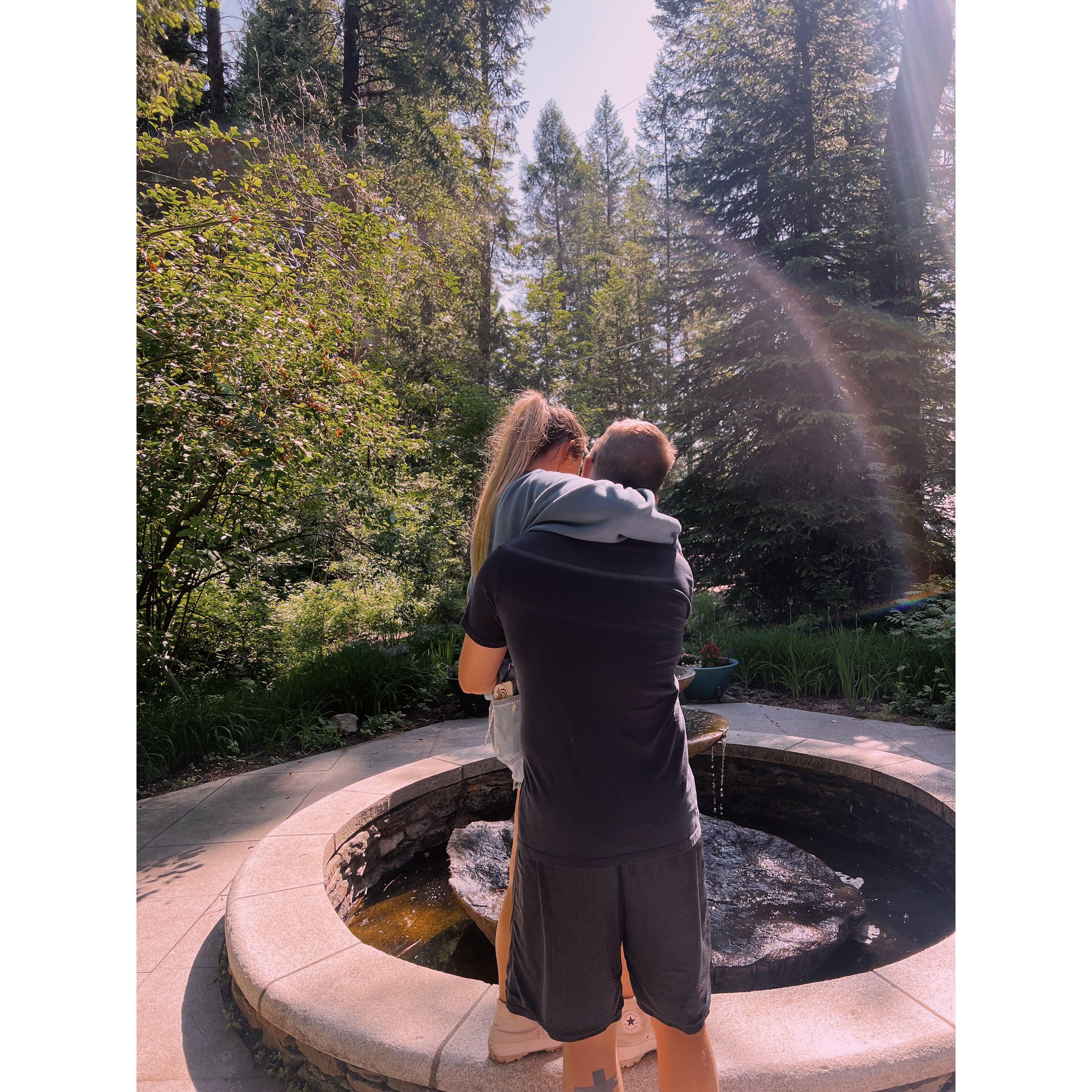 At a garden in McCall ID, 4th of July weekend