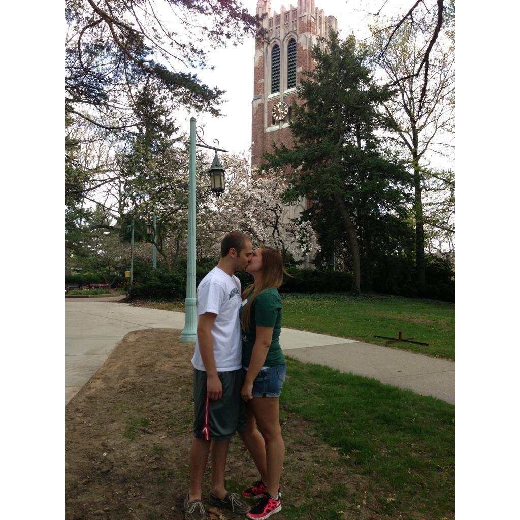 Beaumont Tower "Good Luck Kiss"