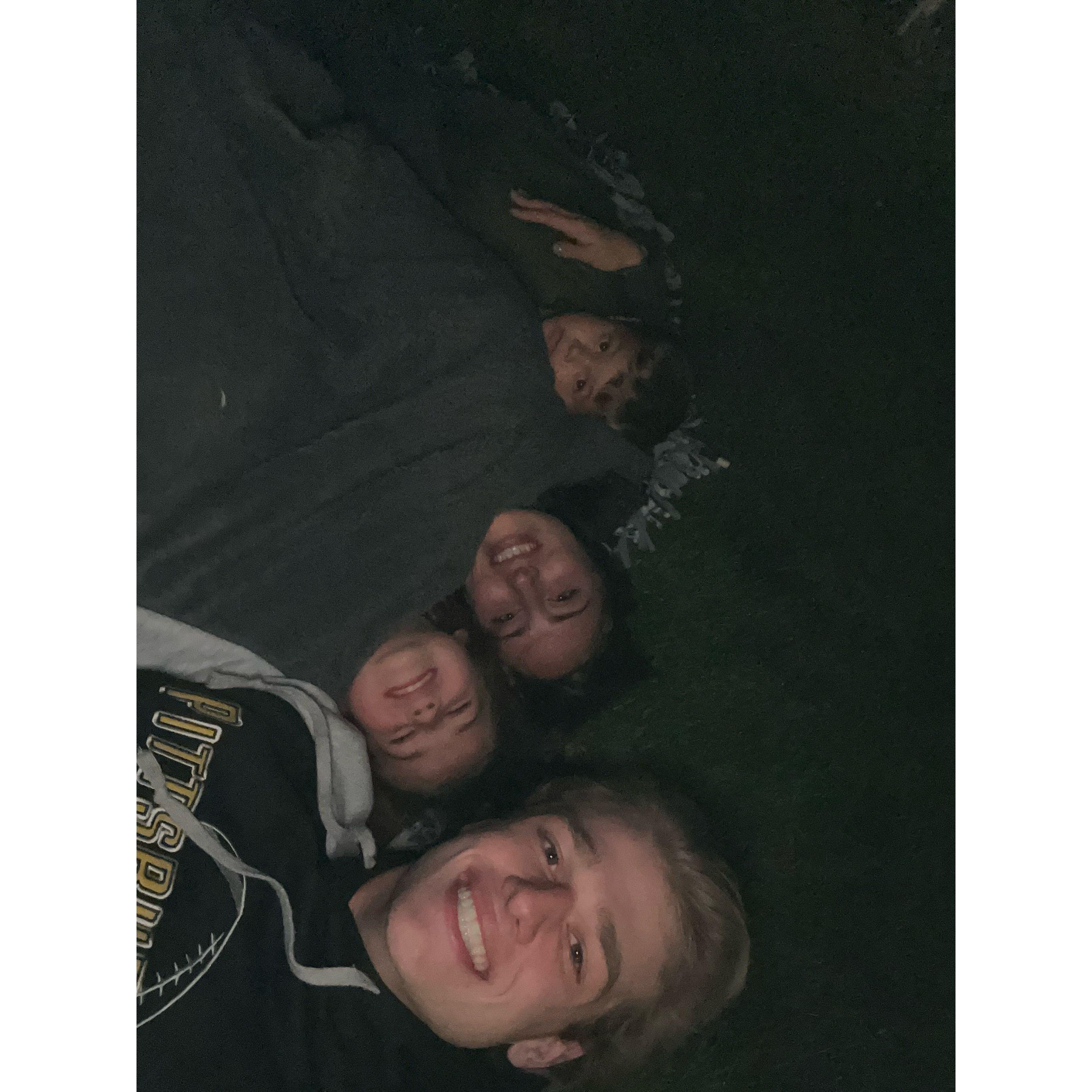 Stargazing with Cali and Colt (niece and nephew)