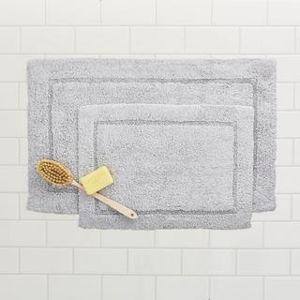 Hello Basics Cotton 2-Piece Non-Slip Bath Mat Set