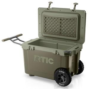52 Quart Wheeled Cooler - Olive Color