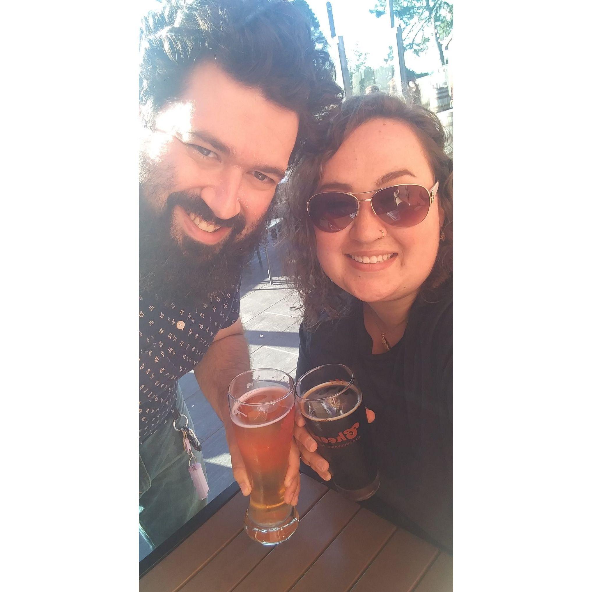 Sunny afternoon at the only bar within 20 miles of Shelter Cove.