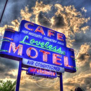 Loveless Cafe Matted Print (No frame)
