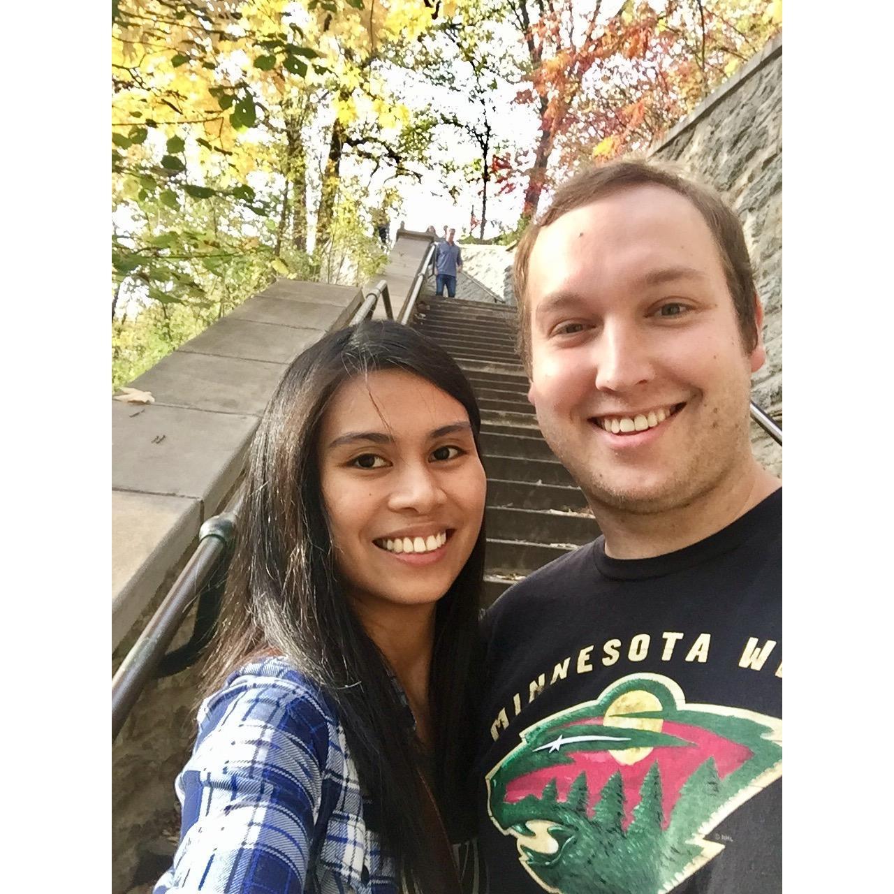 10/11/16
First Fall as a couple at Minnehaha Park.
