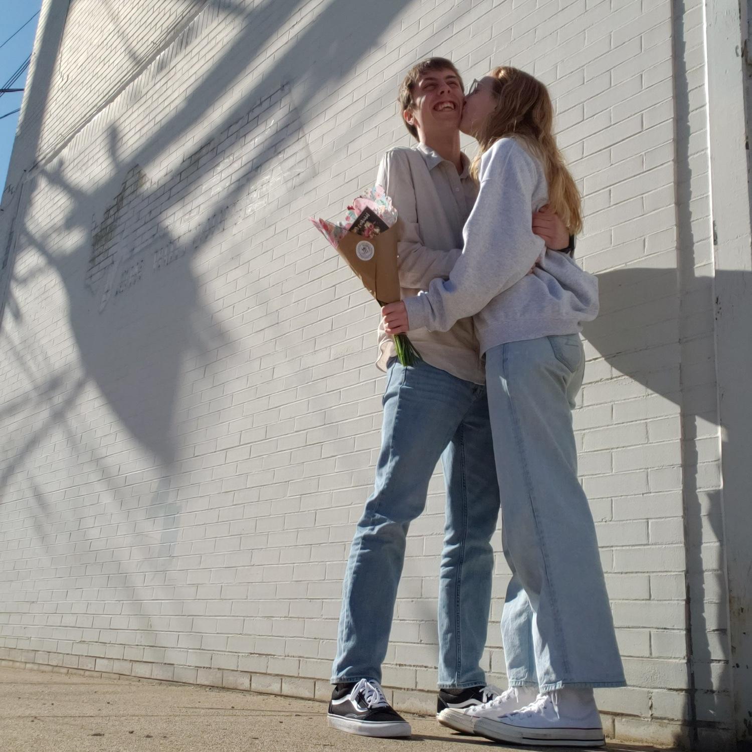Us celebrating our 1 year anniversary !
