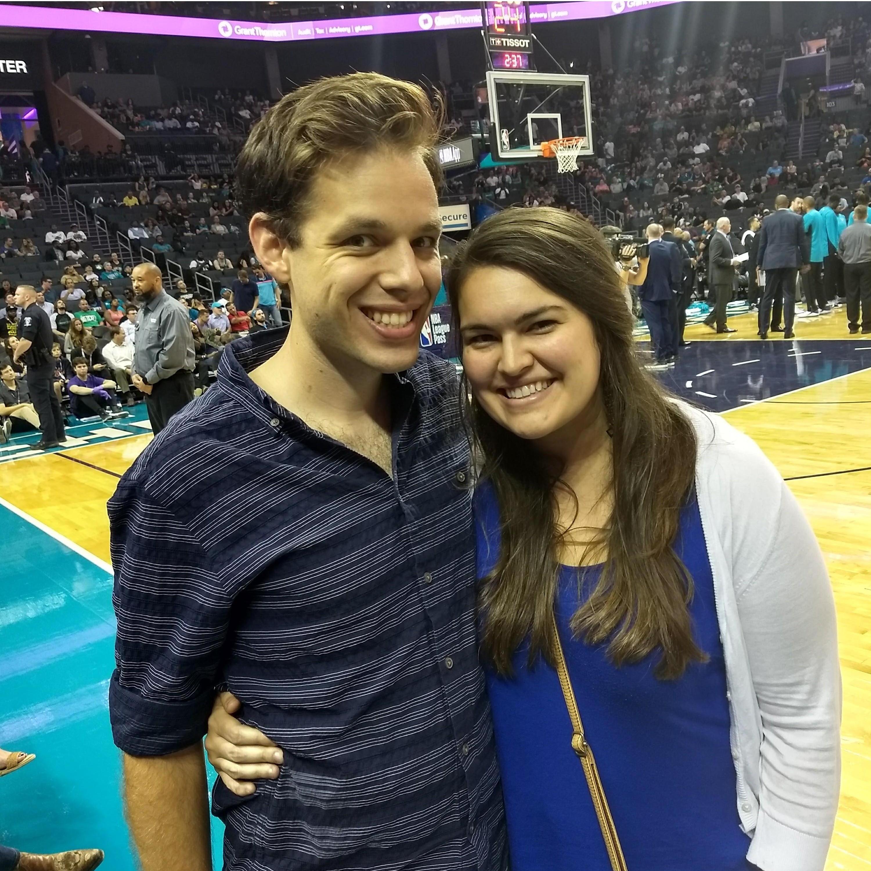 Floor seats at Hornets vs Celtics