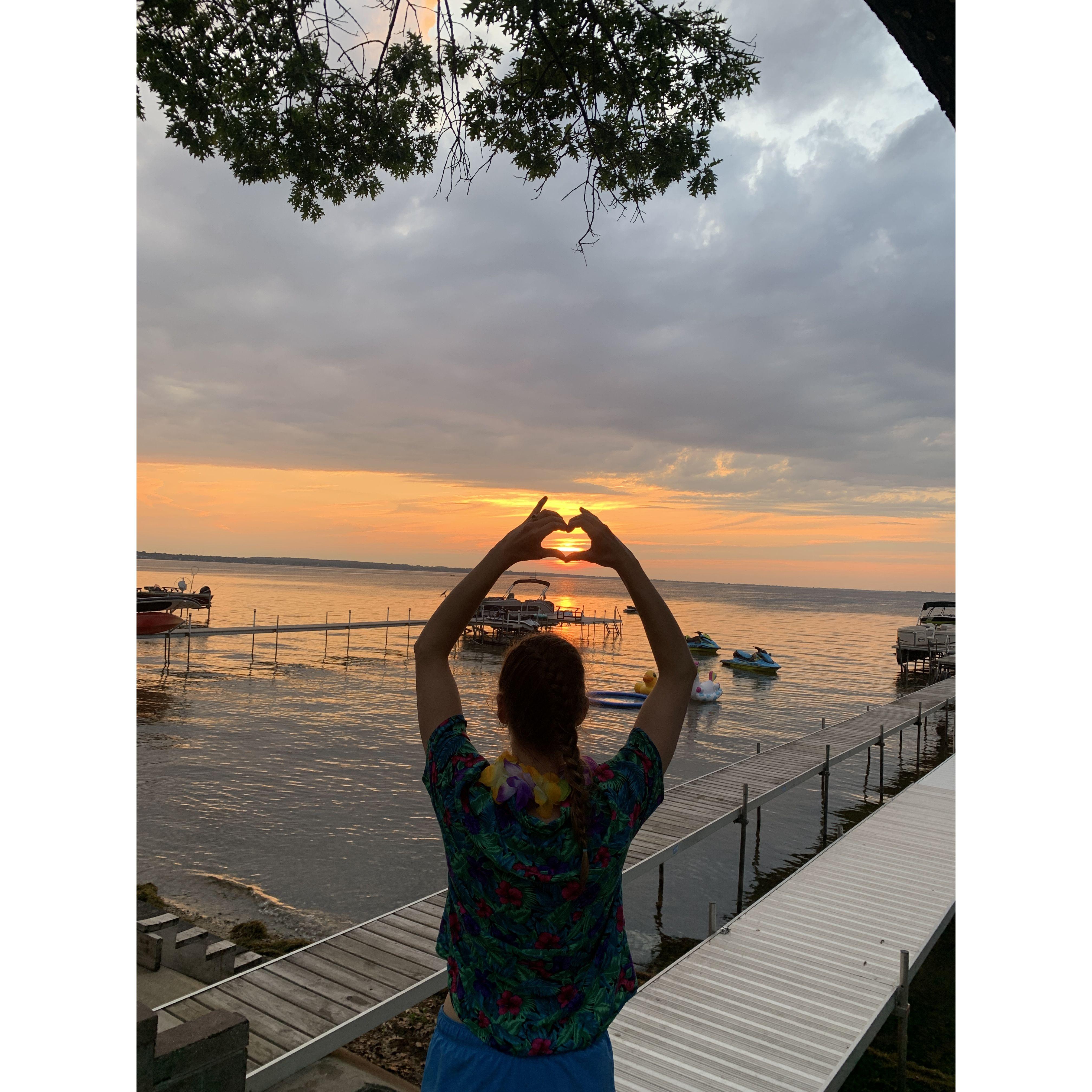 Our beautiful engagement in Houghton Lake