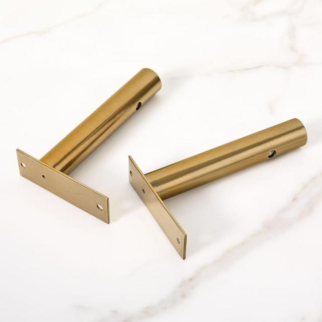 Jordan Wall Brackets, Antique Brass, Set of 2