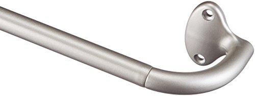 AmazonBasics Room Darkening Curtain Rod - 48" to 88", Nickel - 244244-411-A60