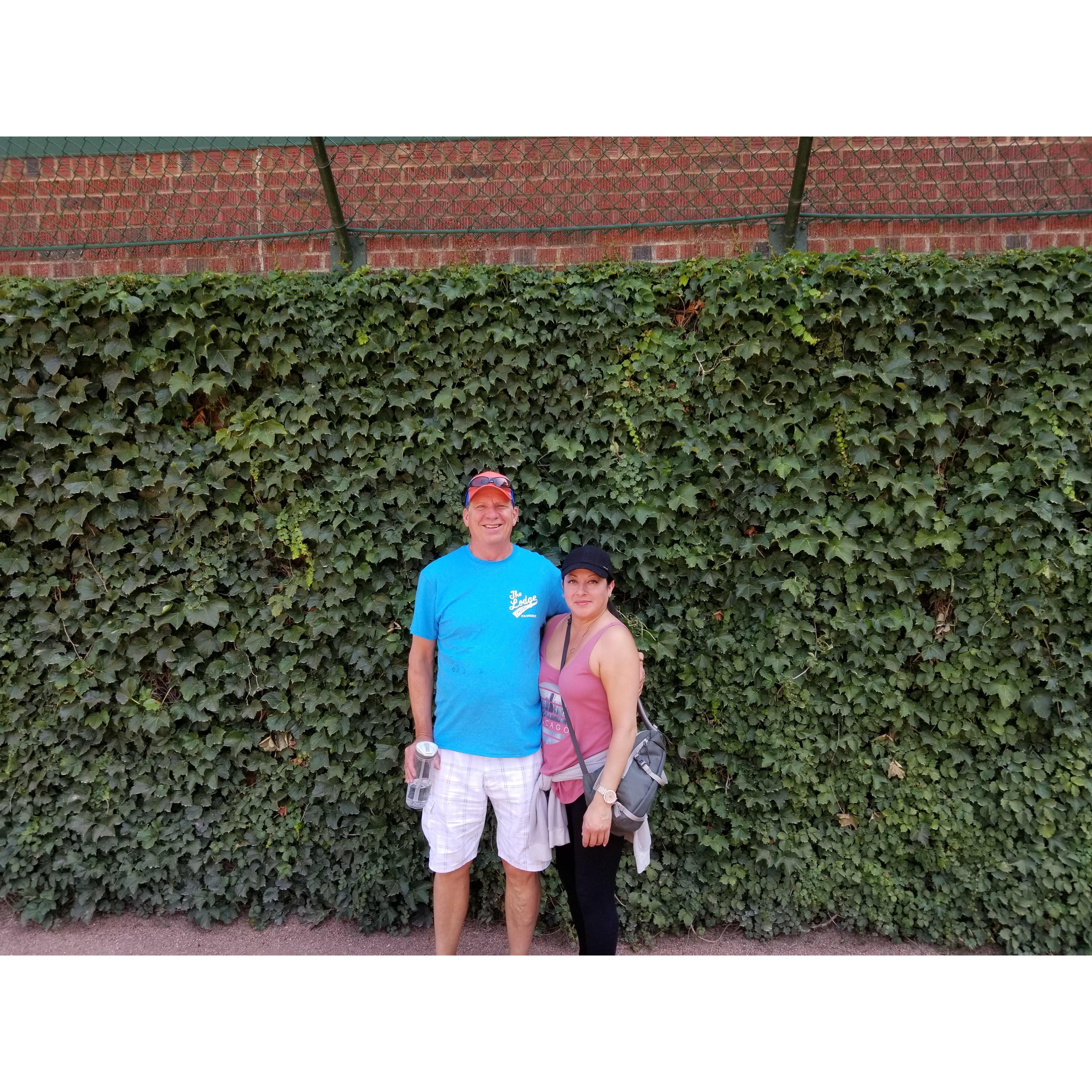 Wrigley Field! Against the Ivy...