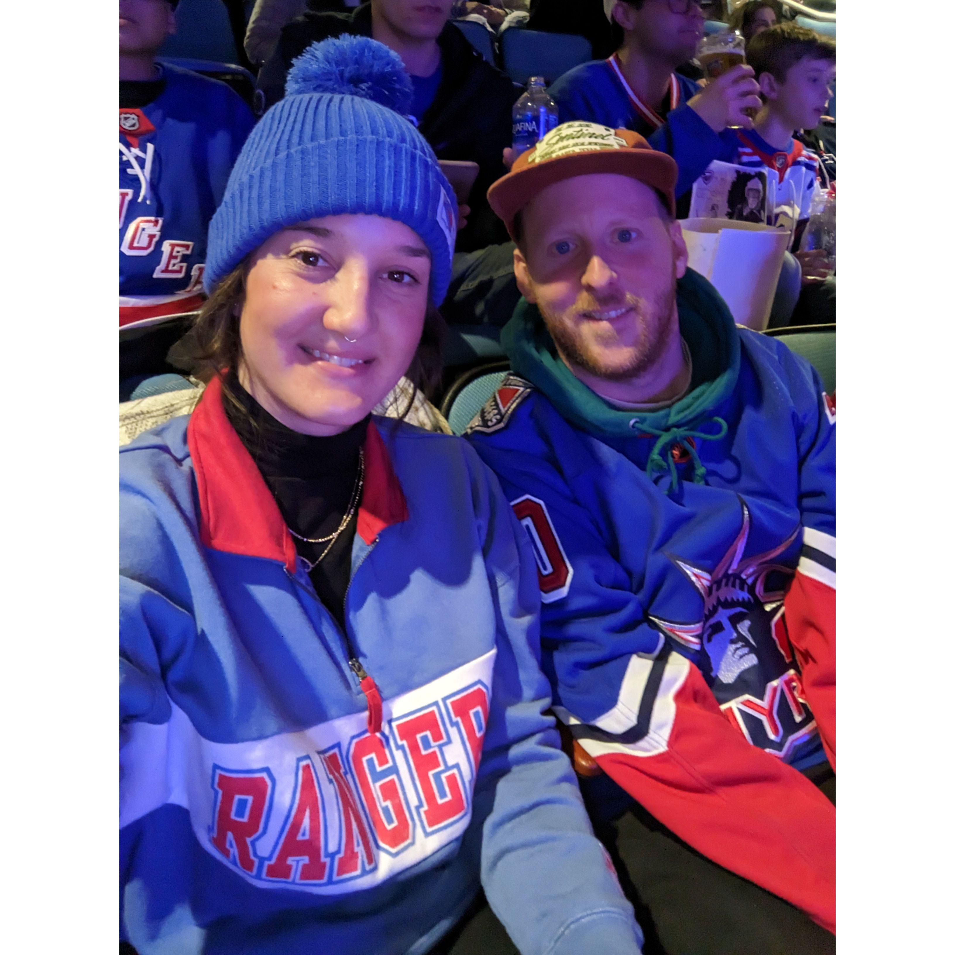 Rangers hockey game, March 2023