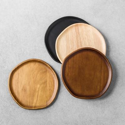 4pk Appetizer Plates Wood - Hearth & Hand™ with Magnolia