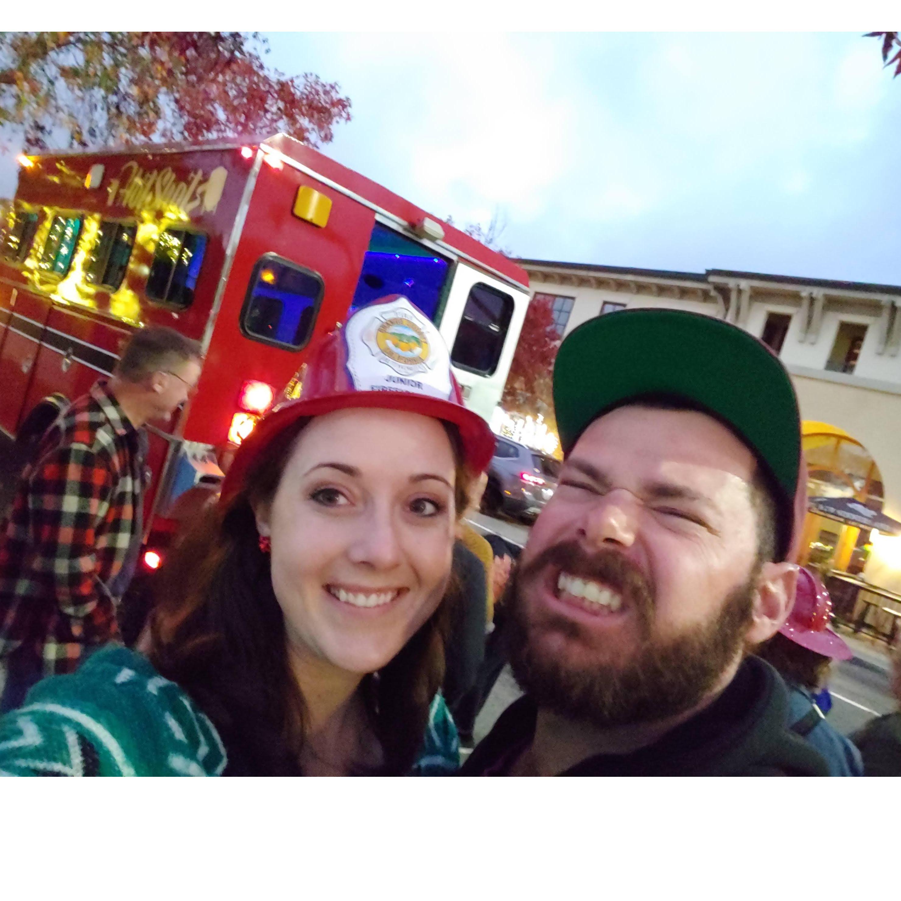 Spending time with friends.