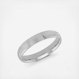 Men's 4 mm Domed Comfort-Fit Wedding Ring