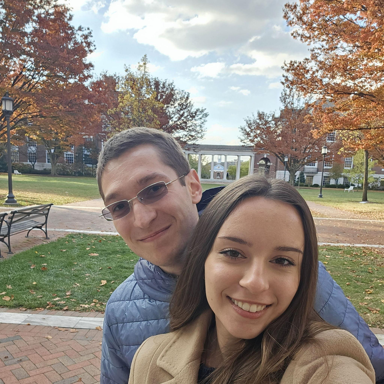 During Fall 2023, Serban took Roxana to Johns Hopkins, sharing the campus and the familiar study corners where he had once spent so many hours.