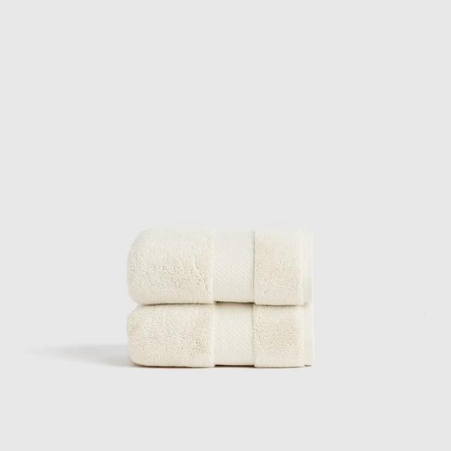 Ivory Turkish Ultra Luxe Plush Hand Towel (Set of 2)