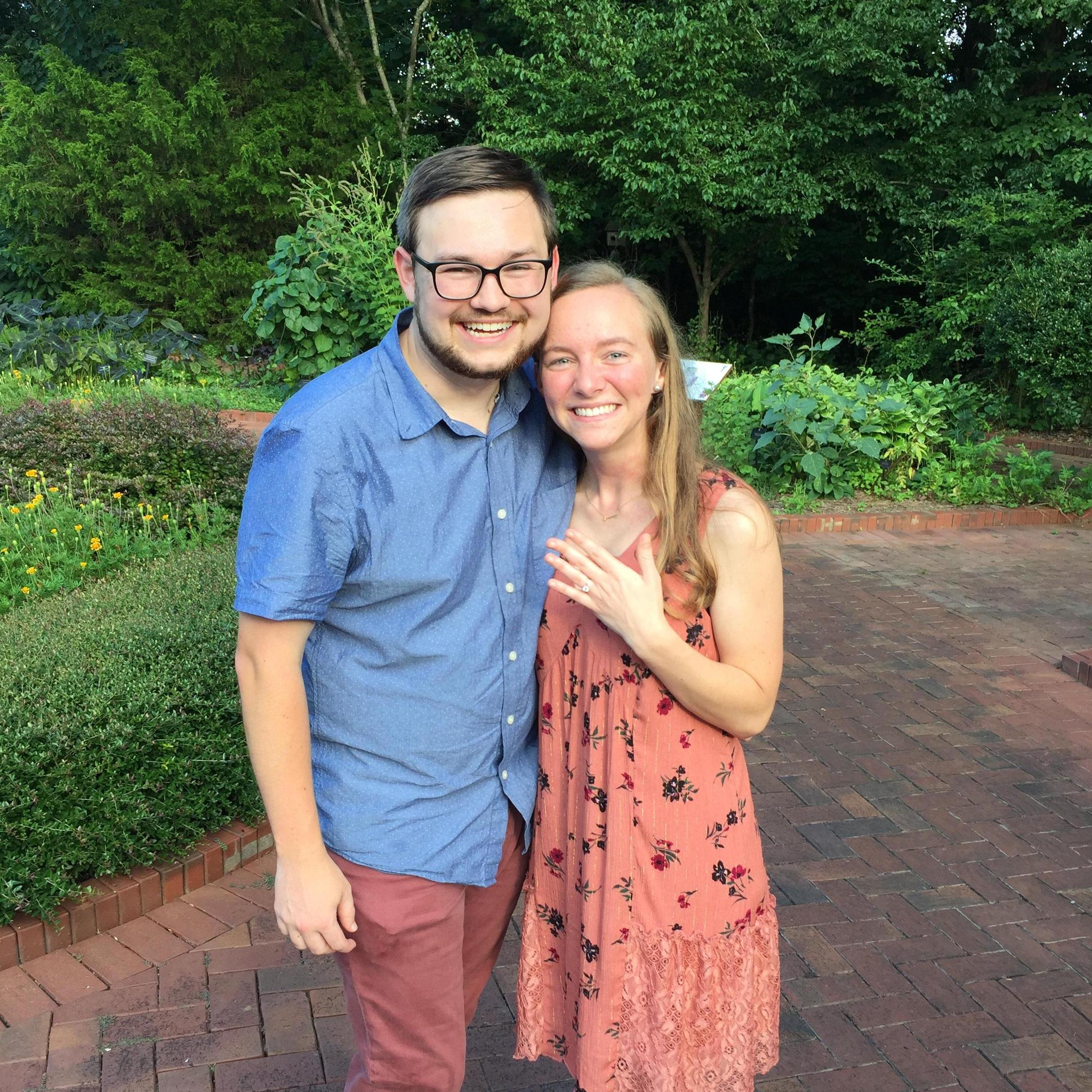 August 4th 2018 ~ Hank proposed in the Athens Botanical Gardens