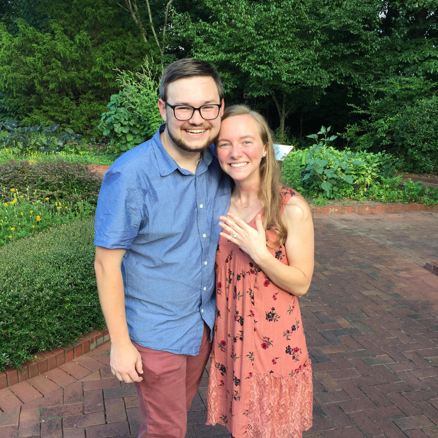 August 4th 2018 ~ Hank proposed in the Athens Botanical Gardens