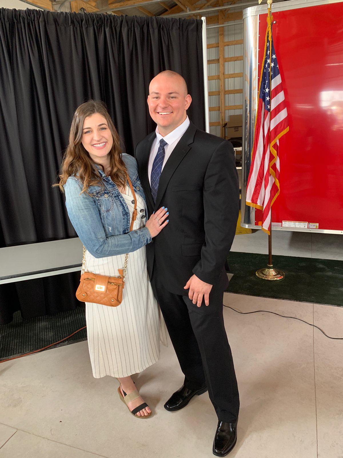Sam's graduation from the Police Academy in Sparta, Wisconsin.