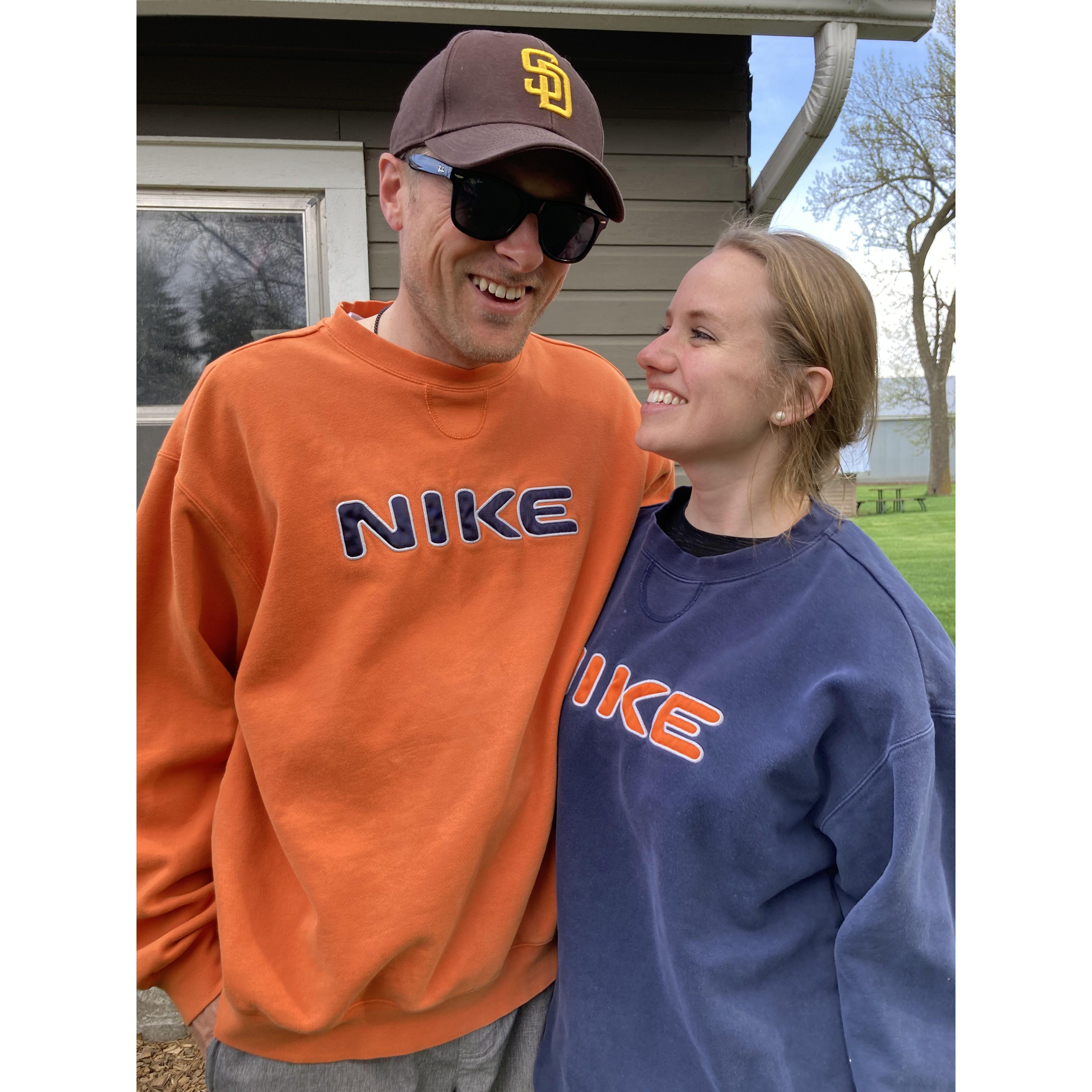 The couple that matches together, stays together :)