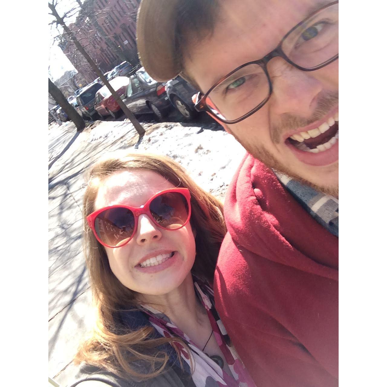 Exploring Brooklyn in 2014.