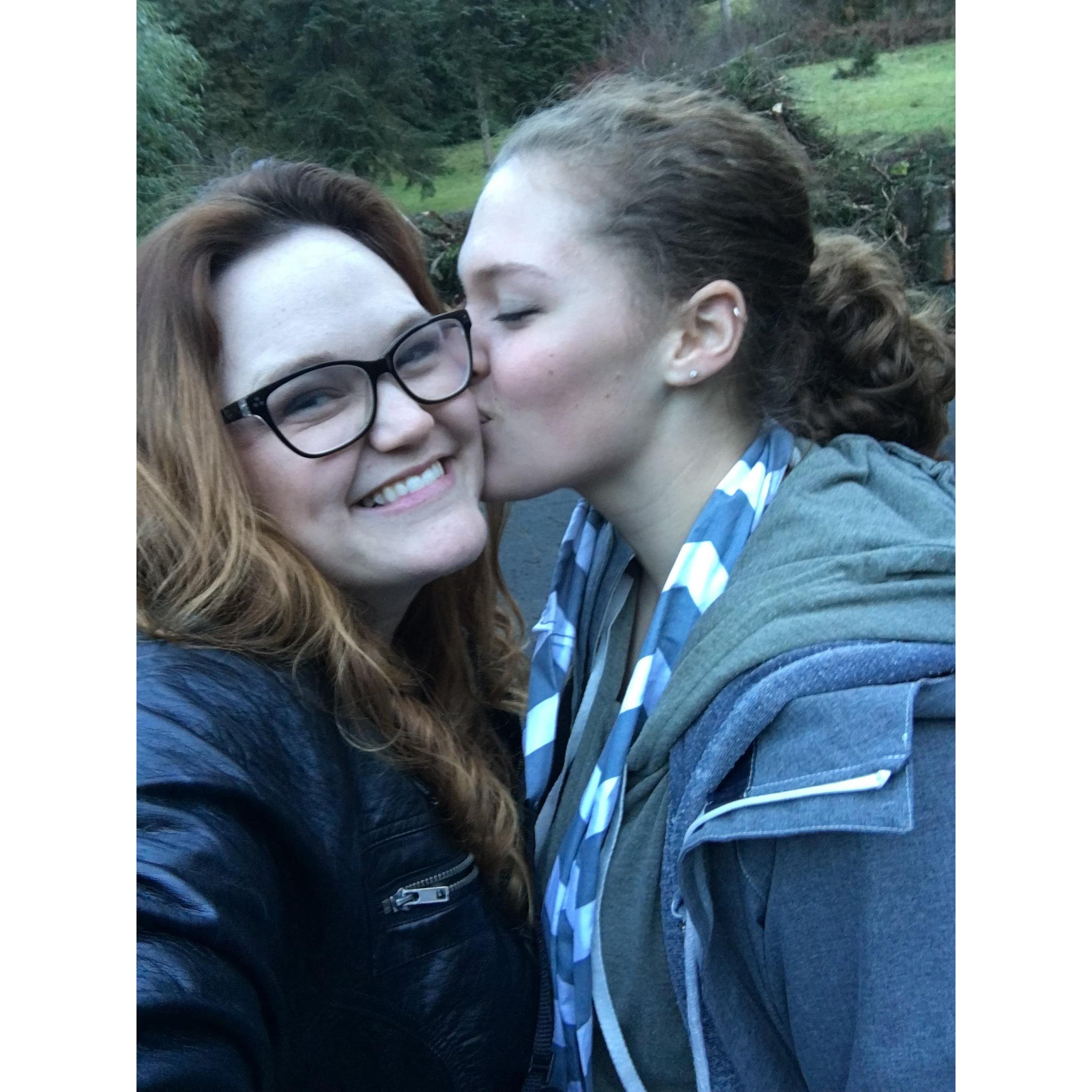 First date in Portland, OR 02.06.2017. That's the closest a kiss came for a long time.