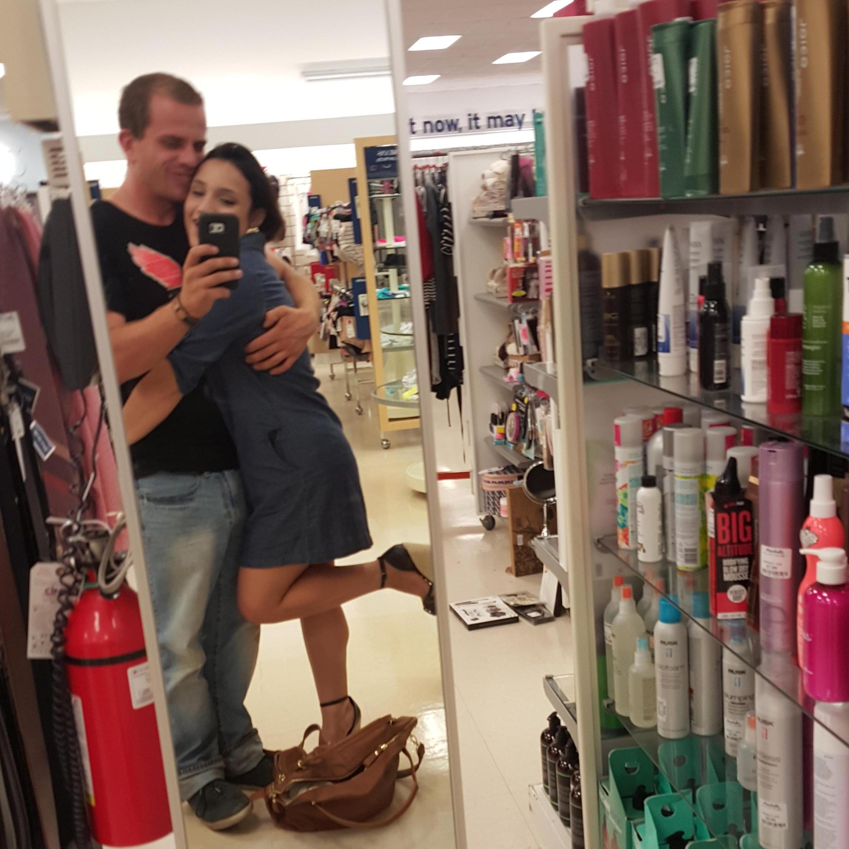 Goofing around at Target.