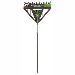 26 in. Dual Tine Poly Leaf Rake Combo