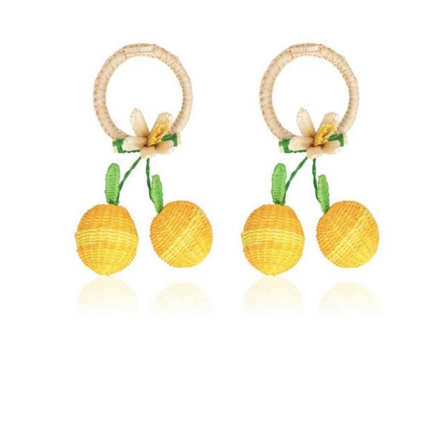 Lemon Napkin Rings Set Of 2