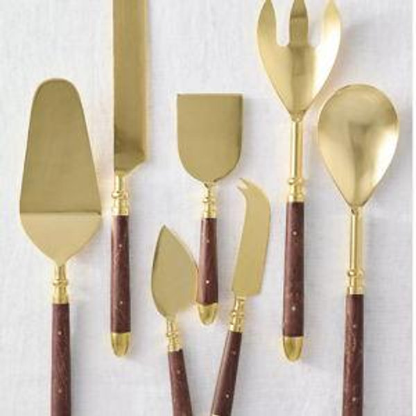 Woodland Metal Cheese Knives, Set of 3
