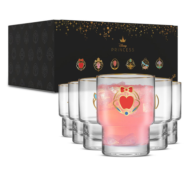 Disney Princess Iconic Short Drinking Glasses - 10 oz - Set of 6