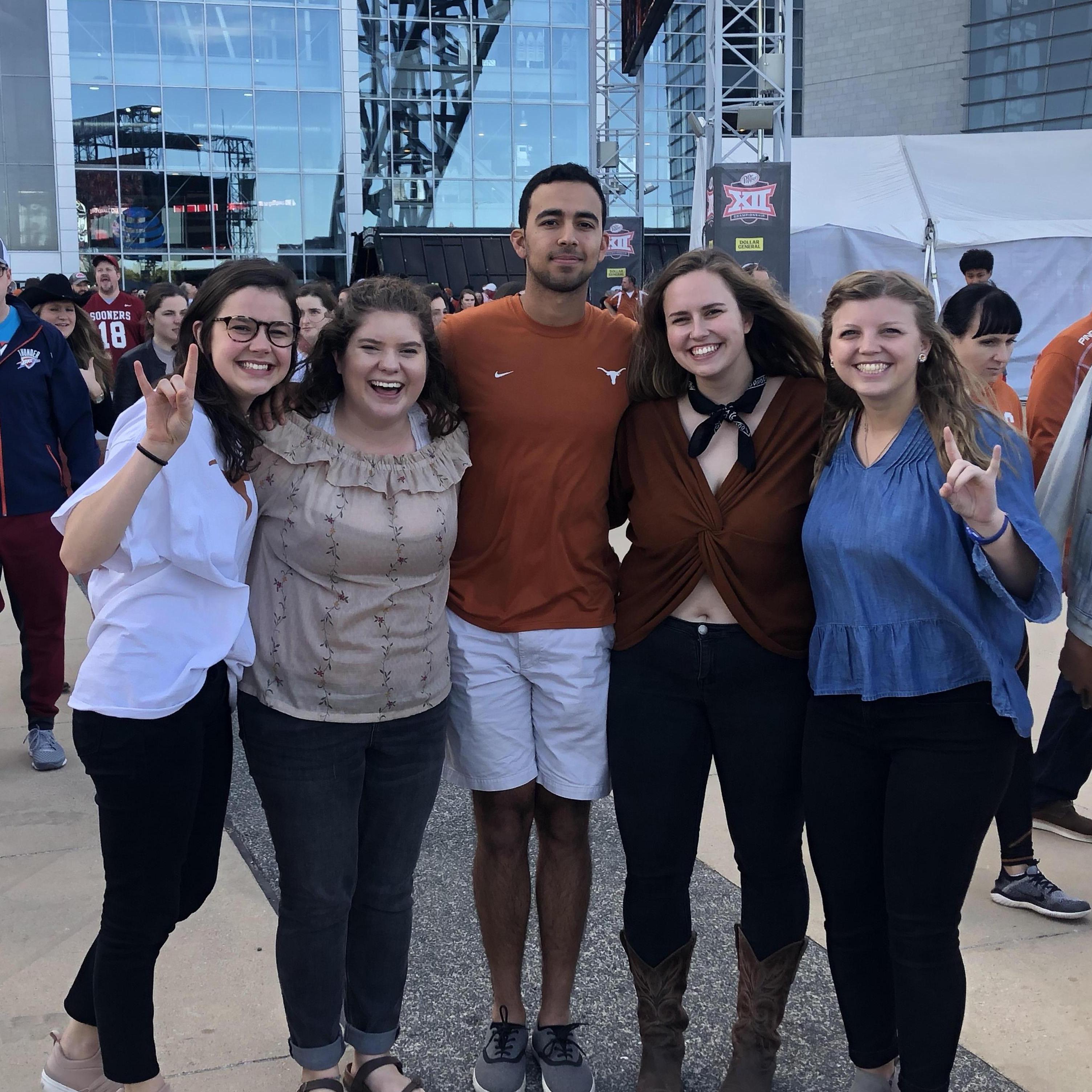 Just Daniel and the ladies, watching some football