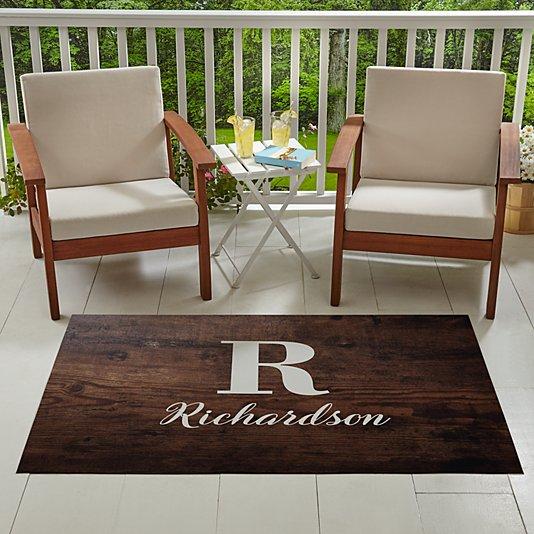 Oversized Initial & Name Outdoor Mat