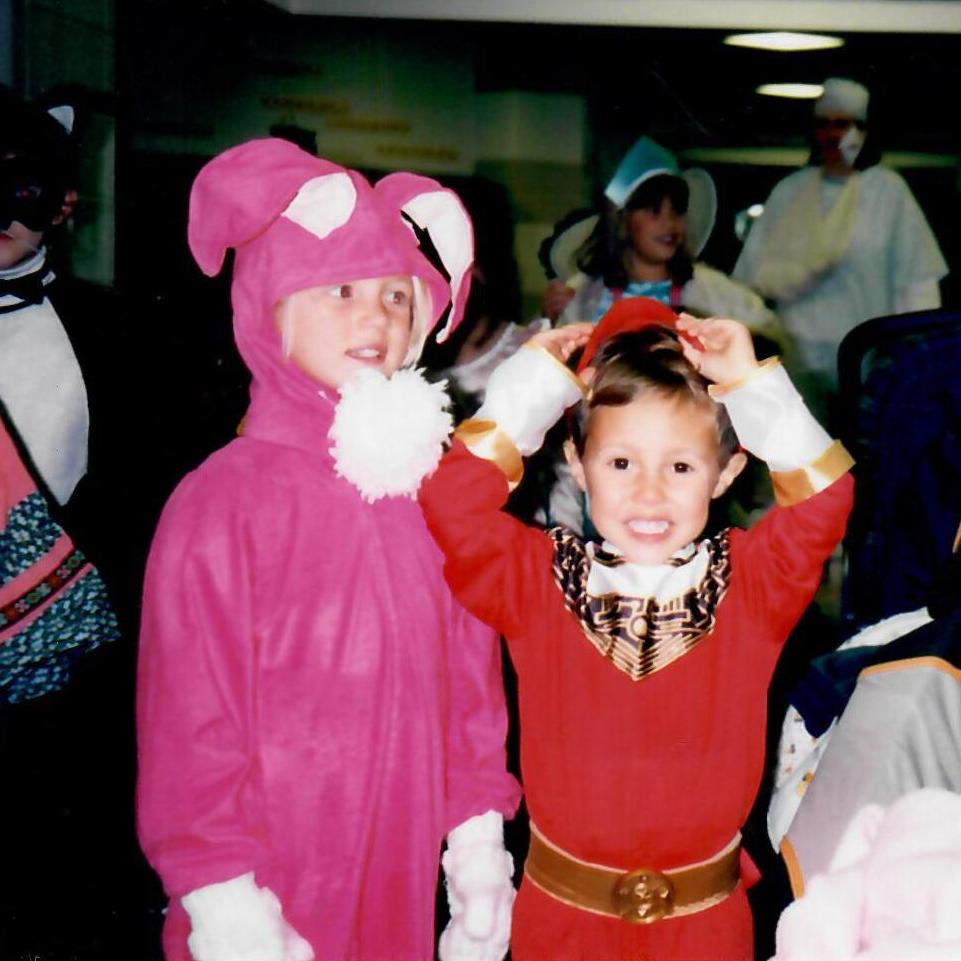 1999 - Charlotte and her brother Patrick's Halloween costumes