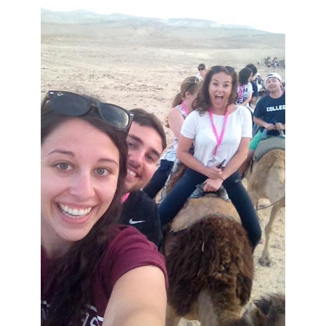 Riding camels!