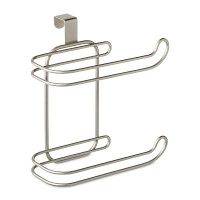 Over-The-Tank 2 Roll Freestanding Toilet Tissue Holder Silver - Threshold™