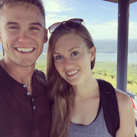 Sweaty picture after an 8 mile hike to Beacon's fire tower in upstate New York
