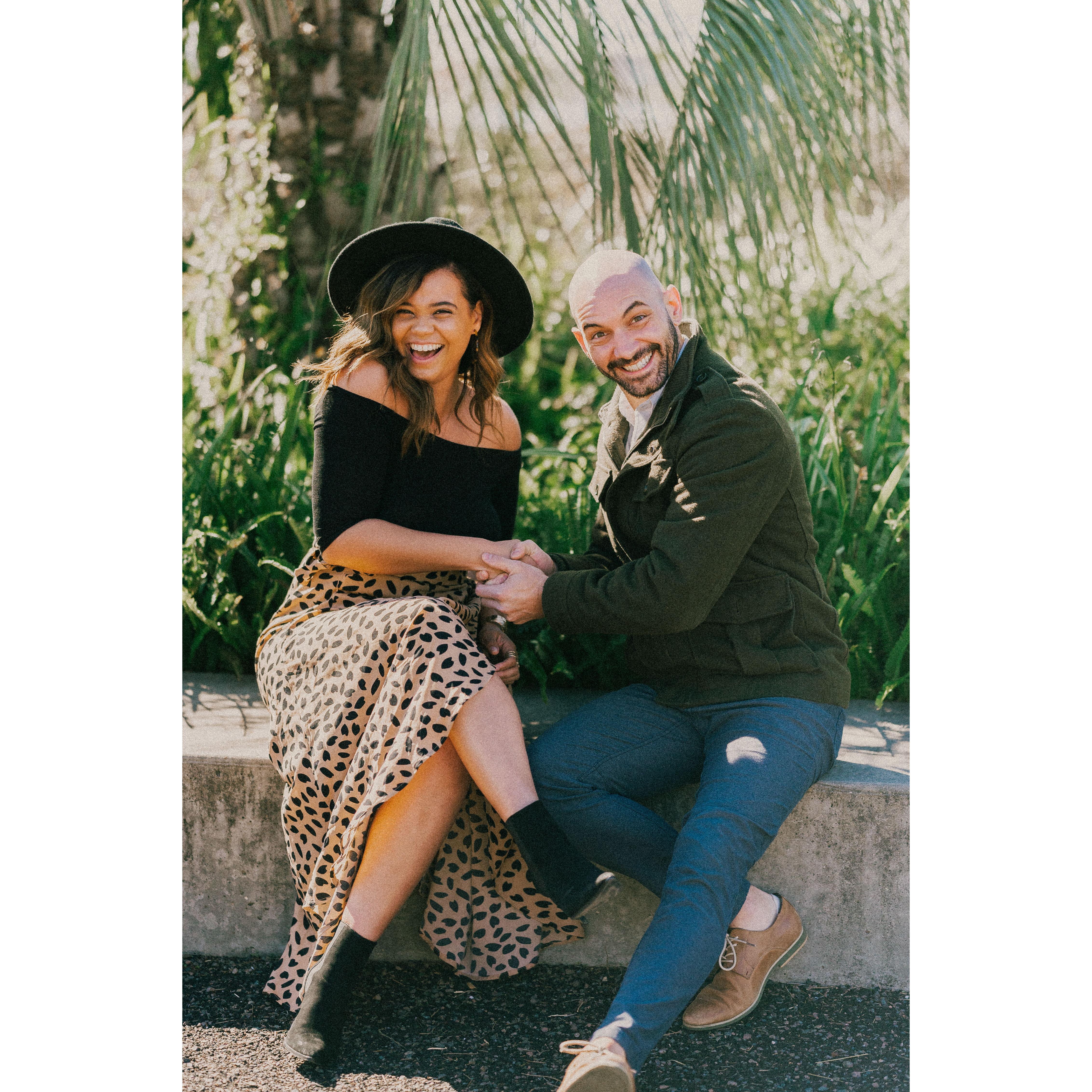 The photographer told us to "hold hands" and instead it looks like we are shaking on a business deal.